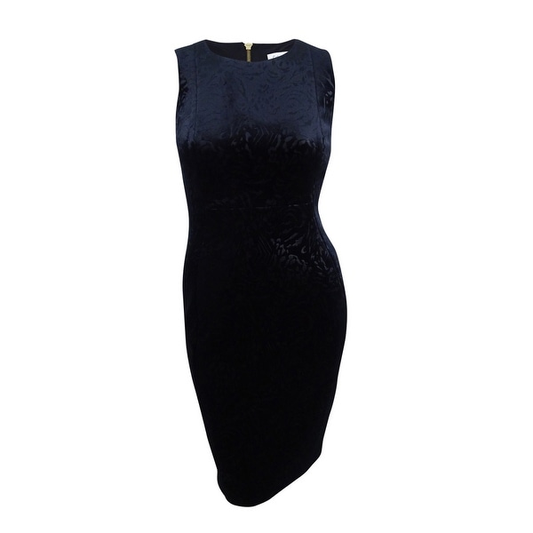 calvin klein burnout velvet dress