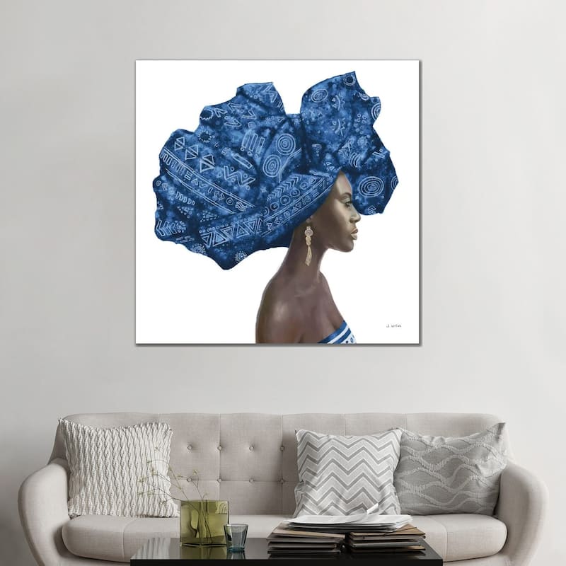 iCanvas "Pure Style II Blue" by James Wiens Canvas Print