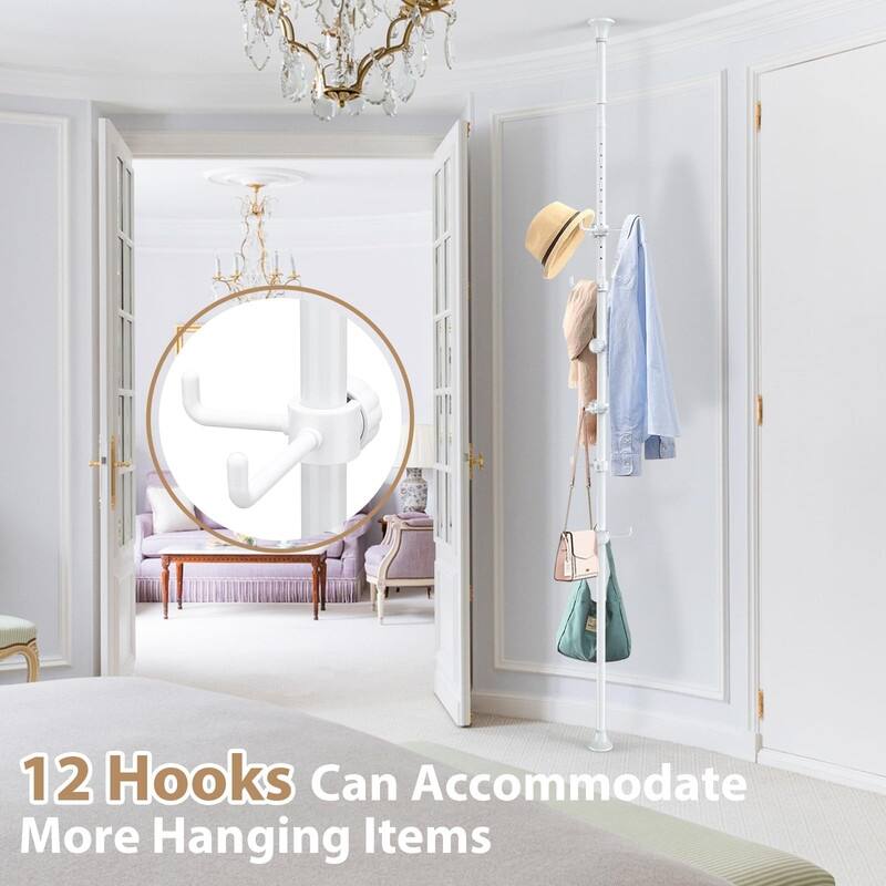 Coat Rack Freestanding - 110"D x 50"W x 56"H