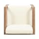 preview thumbnail 14 of 15, Genser Outdoor Wooden Club Chairs with Cushions by Christopher Knight Home