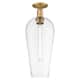 Option Brushed Brass / Clear Deco Swirl Shade