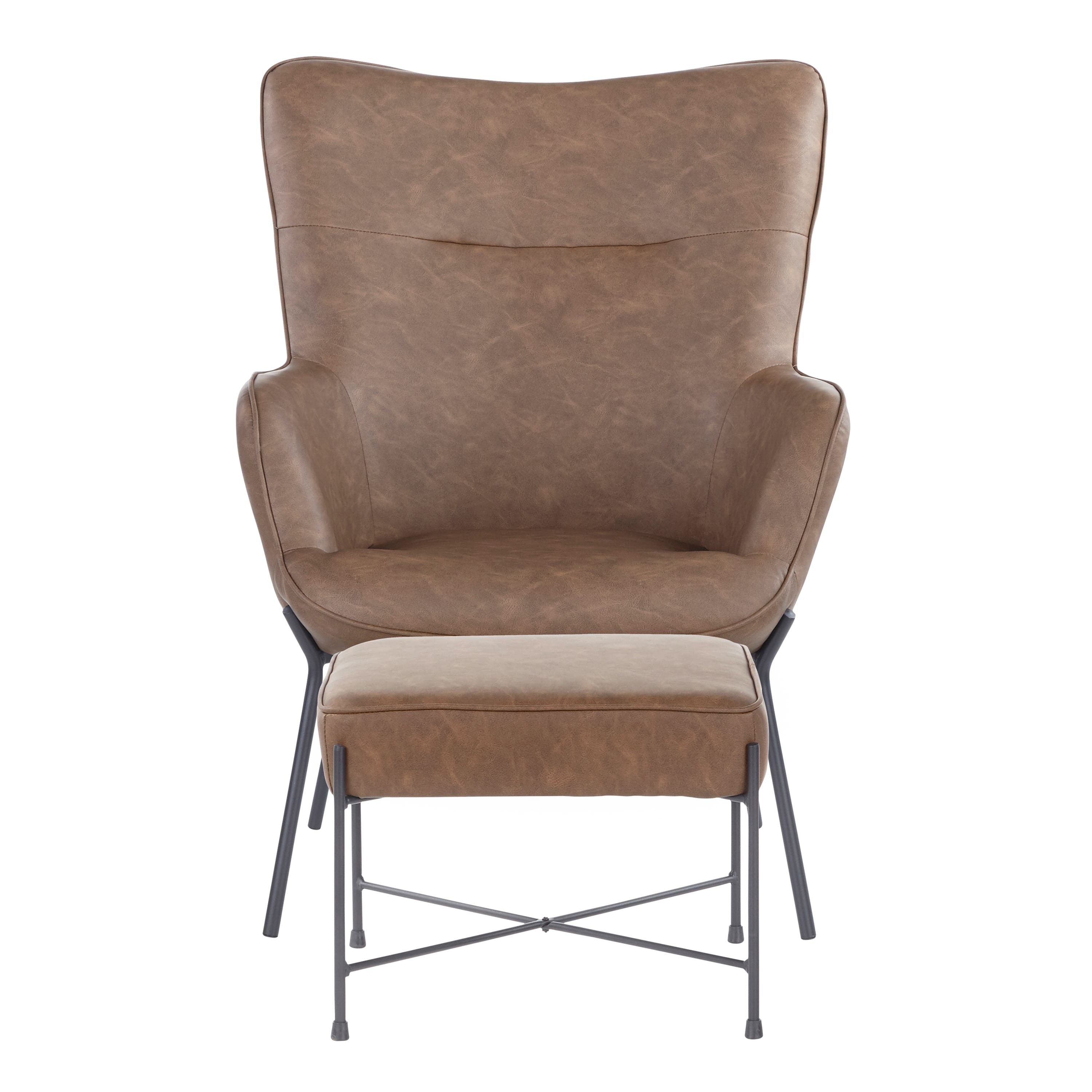 Option Espresso Faux Leather/Black