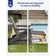 preview thumbnail 12 of 78, WINSOON All Weather HIPS Folding Adirondack Chair with Ottoman, 5-Gear Adjustable Backrest and Retractable Ottoman Set of 4