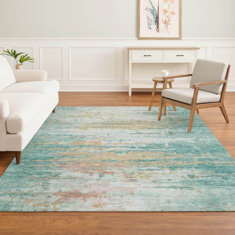 Premium Washable Super Soft Abstract Ombre Mayfield Rug