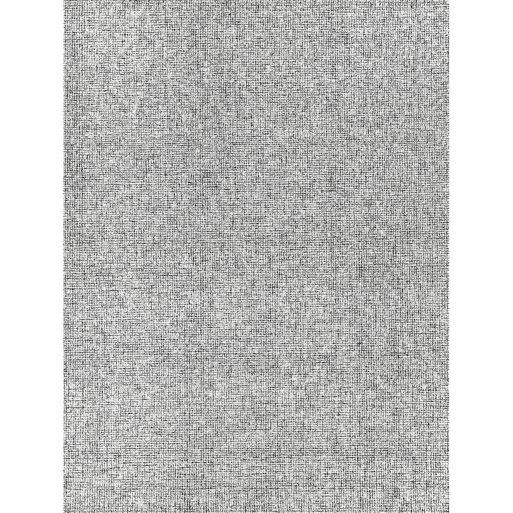 EXQUISITE RUGS Caprice Hand-tufted New Zealand Wool Black/Ivory Area Rug.