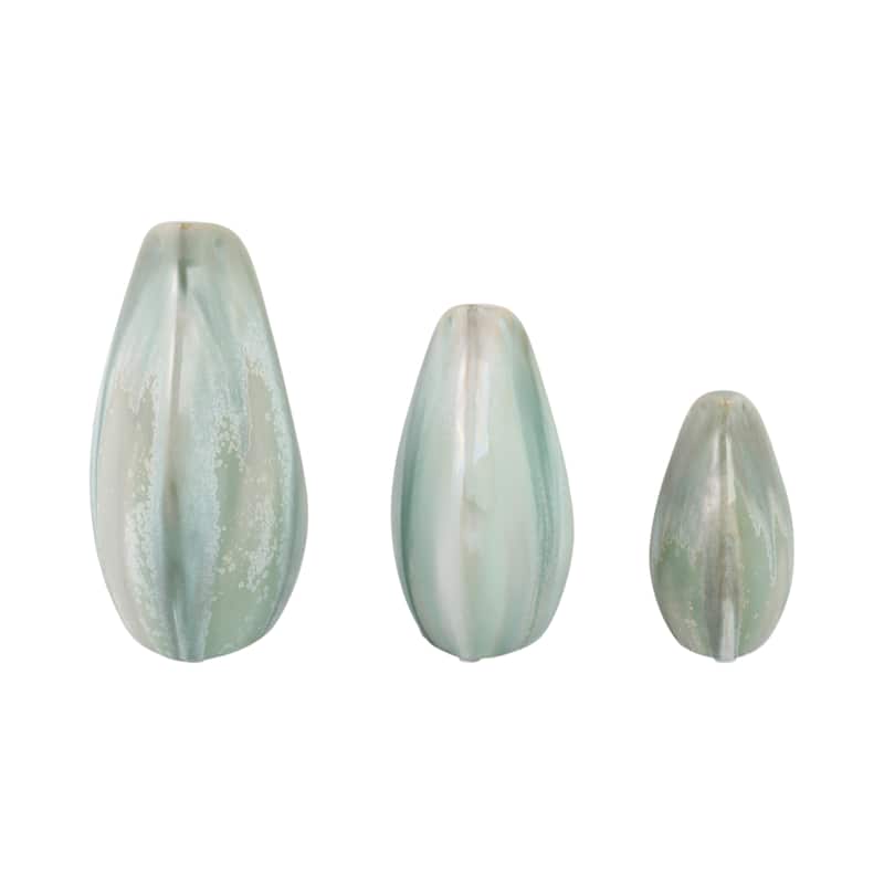 Stoneware Ceramic Bird Decorative Object Abstract Modern (Set of 3)
