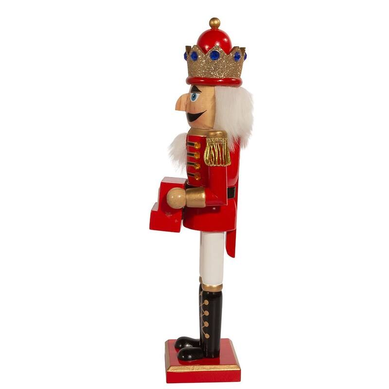 Kurt Adler 15-Inch Red King Nutcracker with Calendar