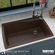 preview thumbnail 62 of 64, Karran Drop-In Quartz Composite 34 in Single Bowl Kitchen Sink with Accessories