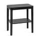 preview thumbnail 89 of 127, Kate and Laurel Talcott Wood Side Table 22x14x26 - Black