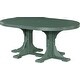 preview thumbnail 81 of 82, Poly Lumber Round Dining Table Set with Island Chairs Dining Height - Green