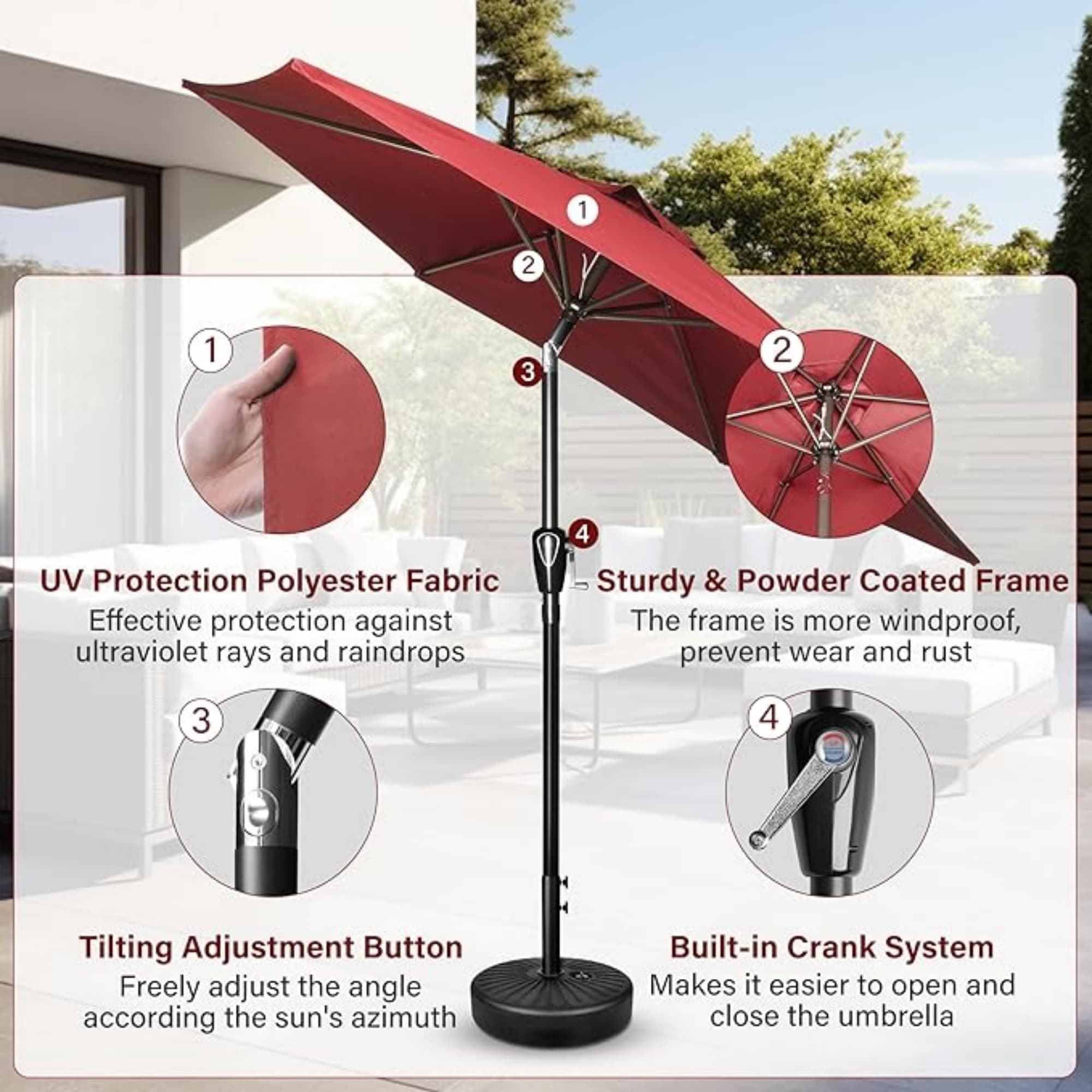 canvas for patio umbrellas Amazon.com : Replacement Fabric Garden Parasol Canopy Cover for 6 8 Arm  Umbrella 2M 2.3M 2.15M 2.5M 2.7M 2.8M 3.0M 4M Patio Shade Top Canvas  Umbrella Replacement Parts Accessory(Dark Blue,6 Ribs 2.0m