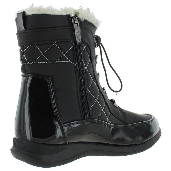 Shop Sporto Womens Jenny Winter Boots Patent Quilted Overstock