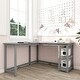 preview thumbnail 9 of 43, Max and Lily Corner Desk w/ Shelves
