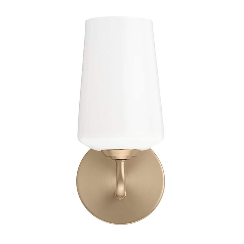 Progress Lighting P710149 Celino 11" Tall Wall Sconce with White Glass