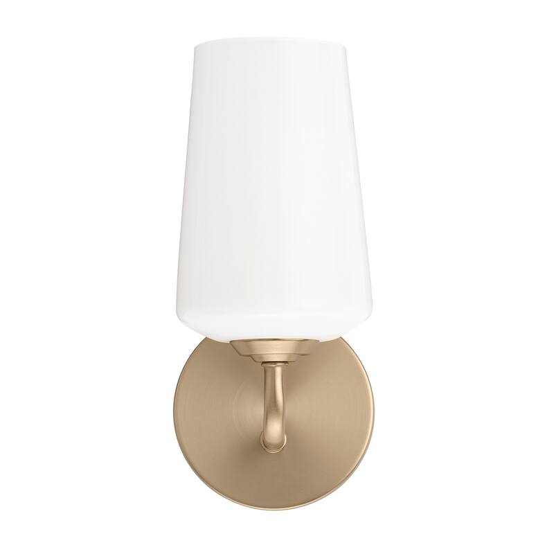 Progress Lighting P710149 Celino 11" Tall Wall Sconce with White Glass