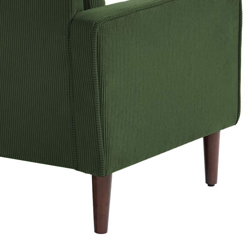 62.5'' W Corduroy Couch Upholstered Square Arm Sofa
