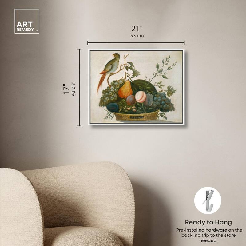 Randall Fruit with Parrot 1777 Canvas by Art Remedy