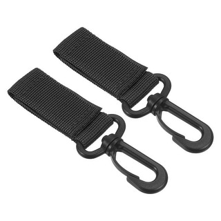 Belt Keeper Key Ring, 2Pcs Nylon Webbing Strap Key Chain Rotate Hook ...