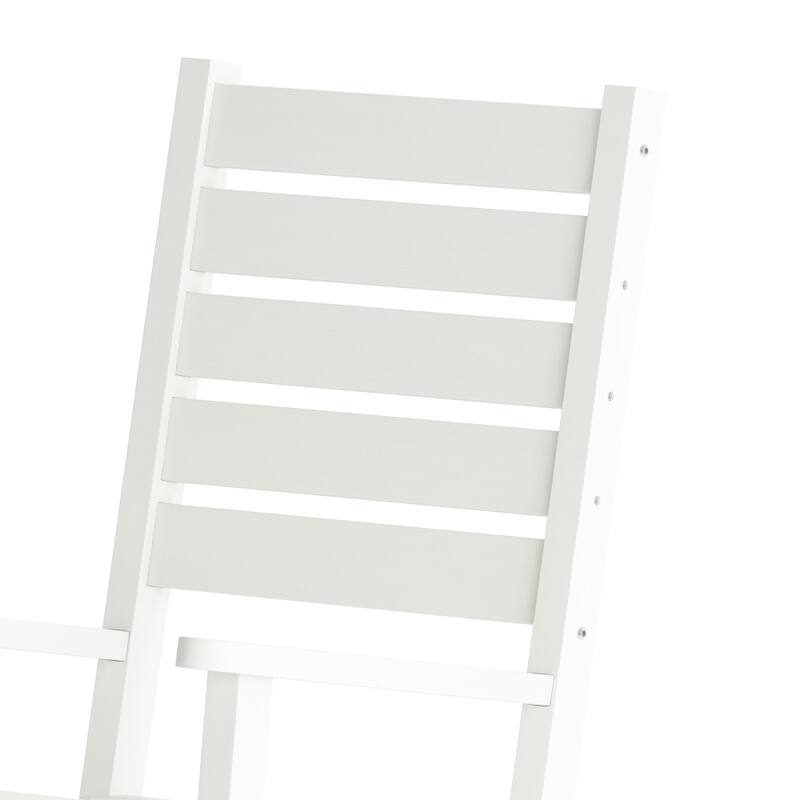 3pc Commercial Indoor/Outdoor Set with 2 Rocking Chairs and End Table