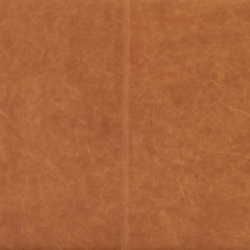 Poly & Bark Argan 93" Sofa in Cognac Tan - Full Grain Genuine Italian Leather