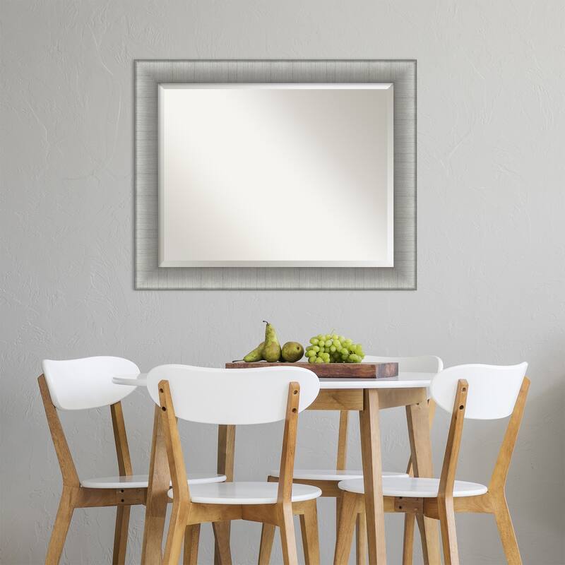 Beveled Wall Mirror - Elegant Brushed Bronze Frame