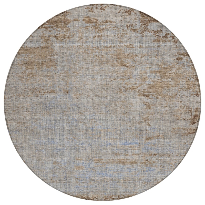 HomeRoots Abstract Transitional Rectangle Outdoor Rug