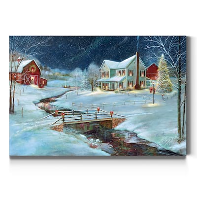 Christmas on the Farm-Premium Gallery Wrapped Canvas - Ready to Hang