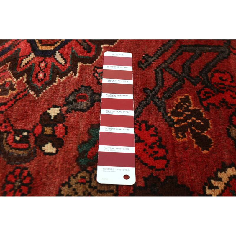 ECARPETGALLERY Hand-knotted Andelz Red Wool Rug - 3'7 x 6'7