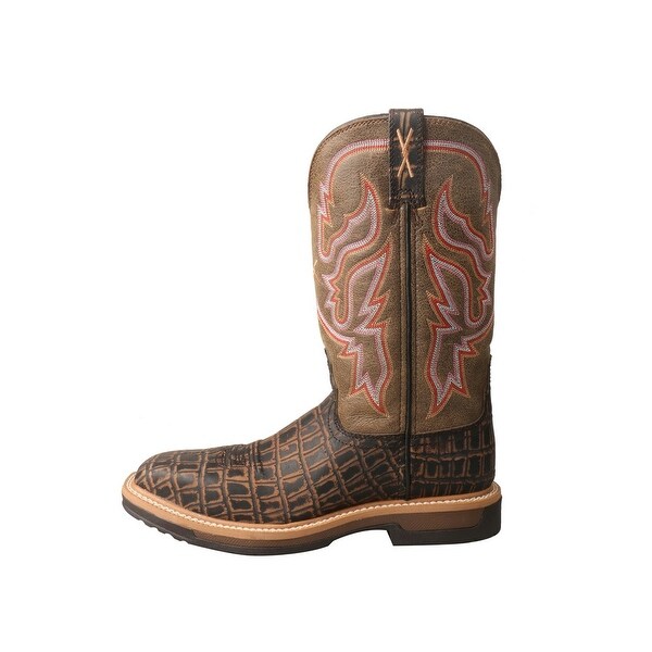 black cowboy work boots