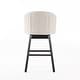 preview thumbnail 10 of 14, Ogden Beige Swivel Bar Stools (Set of 2) by Christopher Knight Home
