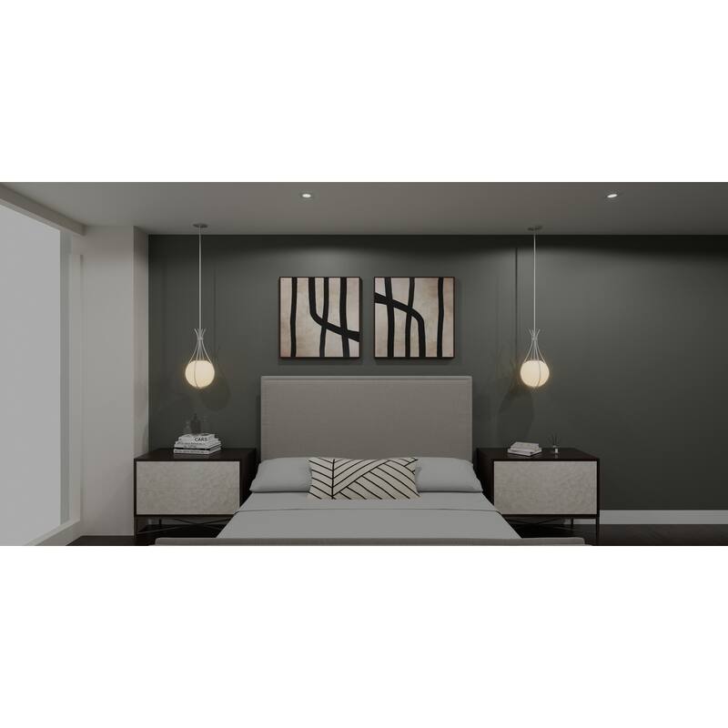 Aliyah 1-Light Brushed Nickel Mini Pendant Light