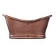preview thumbnail 3 of 8, Euclid 6' Copper Freestanding Bathtub with Faucet and Drain Kit