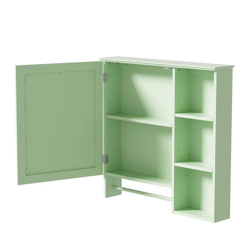 Modern Wall Mounted Design,Wall Mounted Bathroom Storage Cabinet,Medicine Cabinets with large mirror door