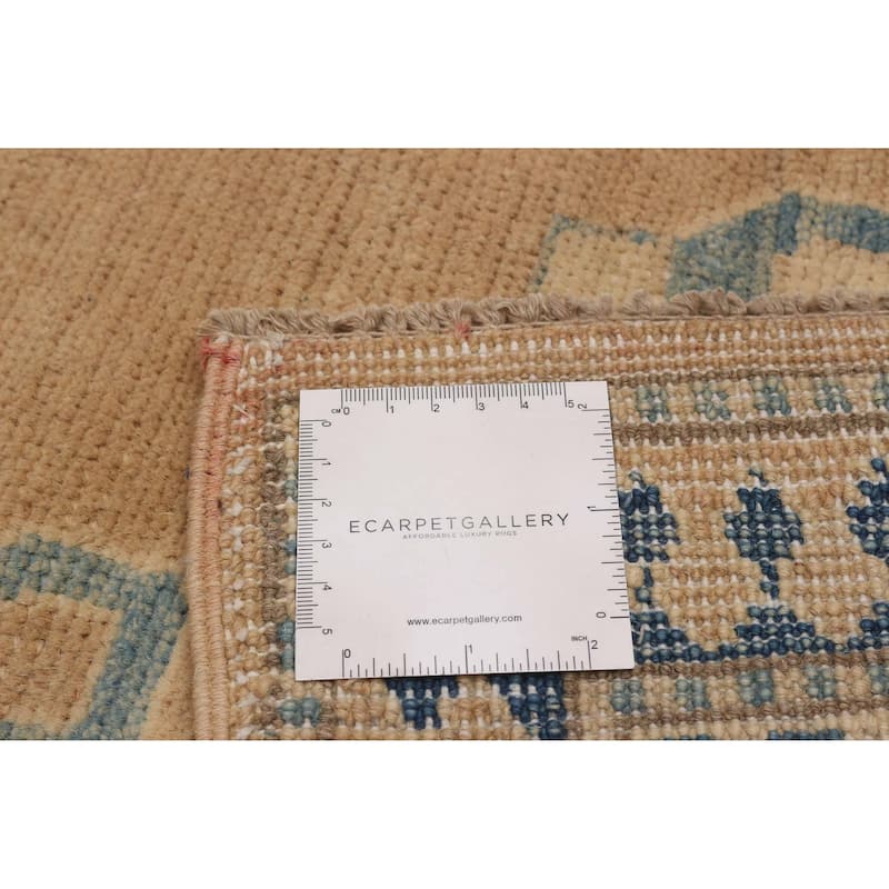 ECARPETGALLERY Hand-knotted Finest Ghazni Tan Wool Rug - 6'7 x 10'5