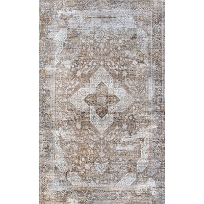 Bashian Gurru Beige Contemporary Area Rug