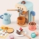 preview thumbnail 9 of 7, Tiny Land® Wooden Kids Play Coffee Maker Set