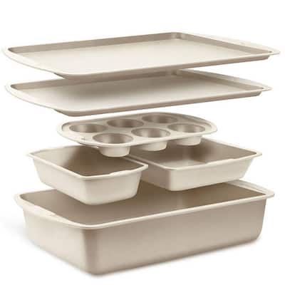 Bakken Swiss - Bakeware Set - 6 Piece - Stackable, Deluxe, Non-Stick Baking Pans for Professional and Home Cooking