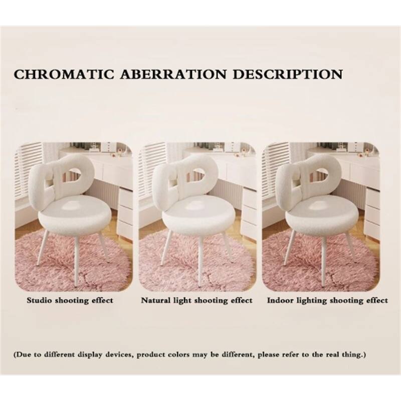 Ergonomic Bow Leisure Chair with High Resilience Sponge Cushion