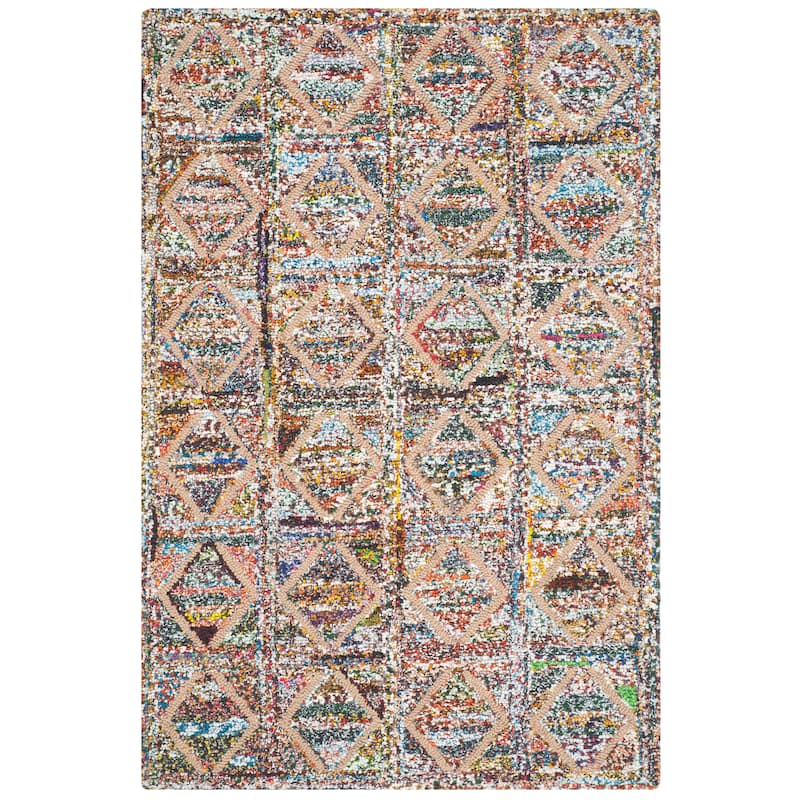 SAFAVIEH, Handmade Nantucket Gudfinna Contemporary Cotton Rug - 3' x 5' - Multi
