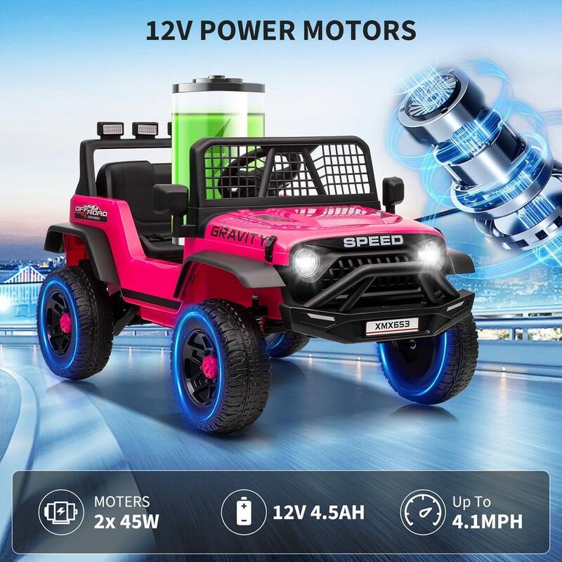 Electric Vehicles 12V Ride on Car for 3+ Kids Best Gift