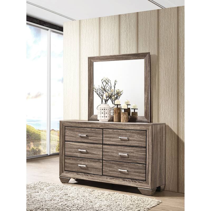 Kauffman Transitional Wood 6-drawer Dresser