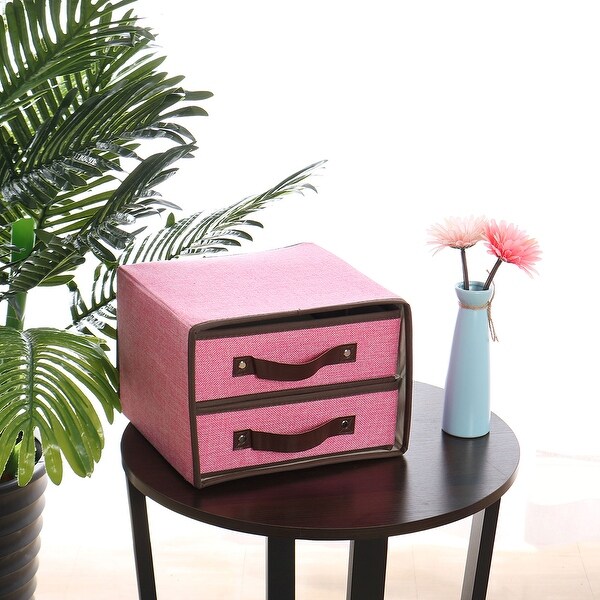 Storage Shelf 11 Drawers Storage Chest Closet Cabinet with Foldable Fabric Bins 