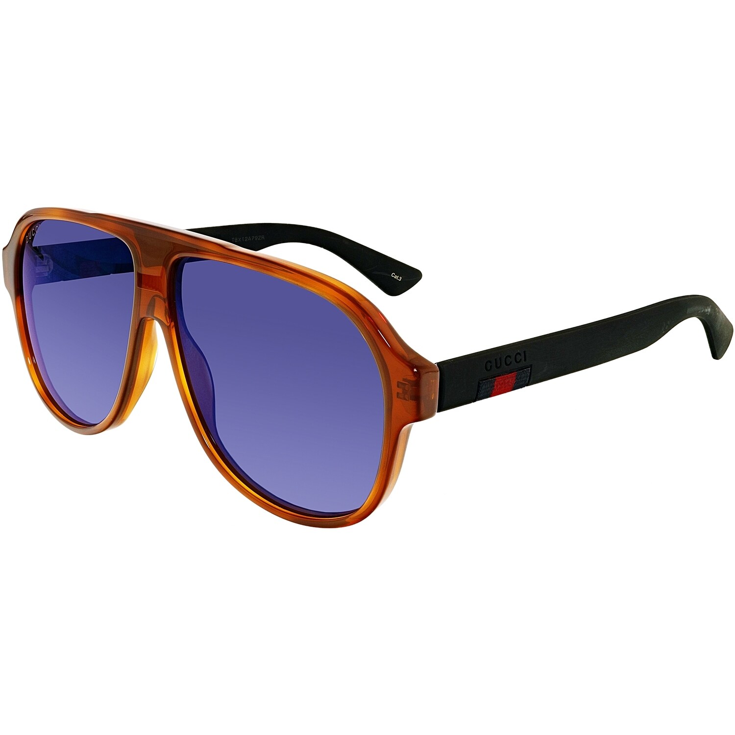 gucci brown aviator sunglasses