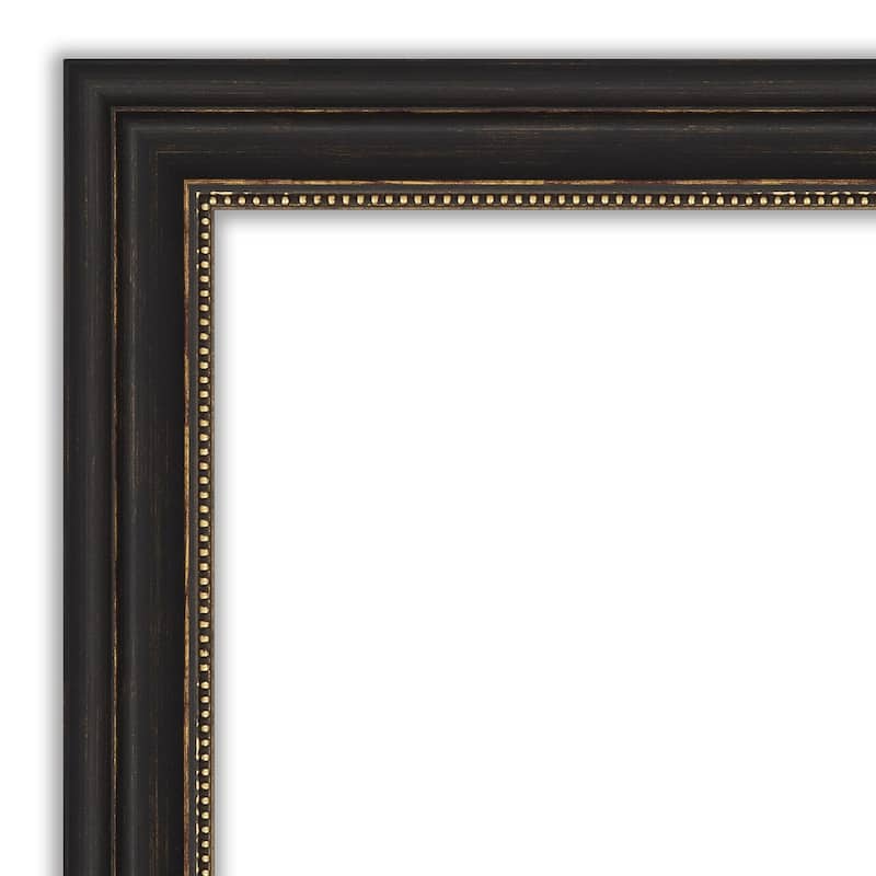 Beveled Bathroom Wall Mirror - Accent Bronze Narrow Frame