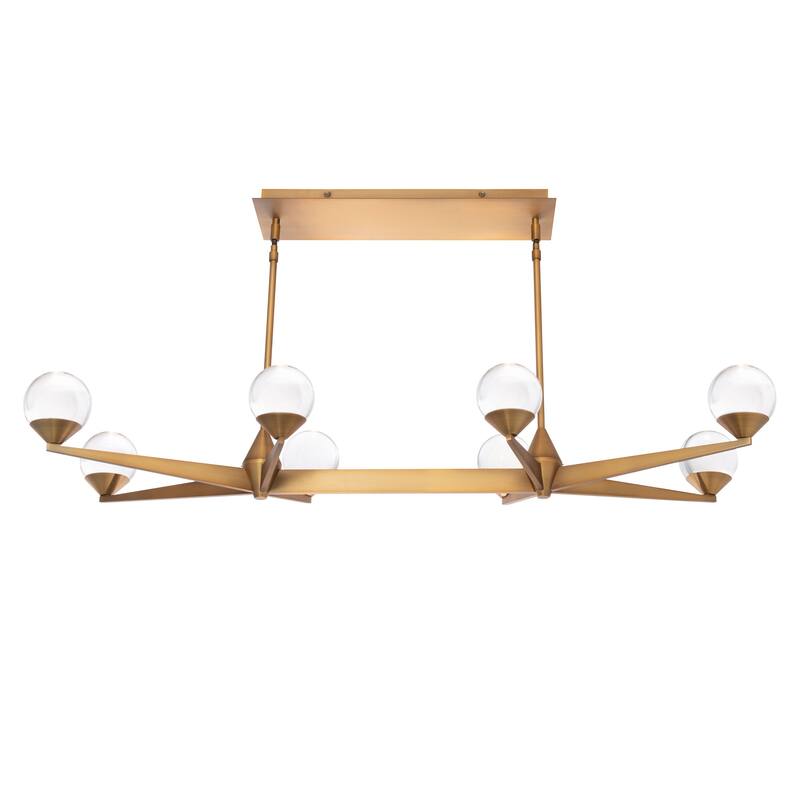 Double Bubble 44in LED 8 Light Linear Chandelier 3000K