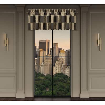 J. Queen New York Brando Bronze Window Straight Valance