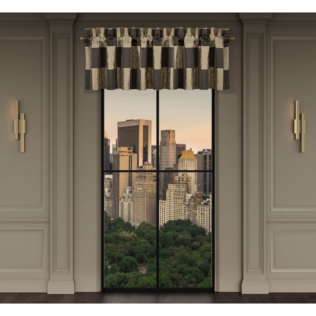 J. Queen New York Brando Bronze Window Straight Valance