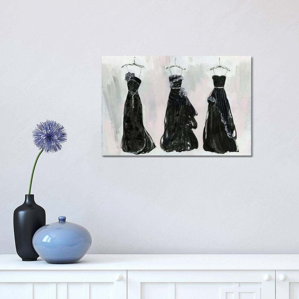 iCanvas "Black and Bling I" by Sally Swatland Canvas Print