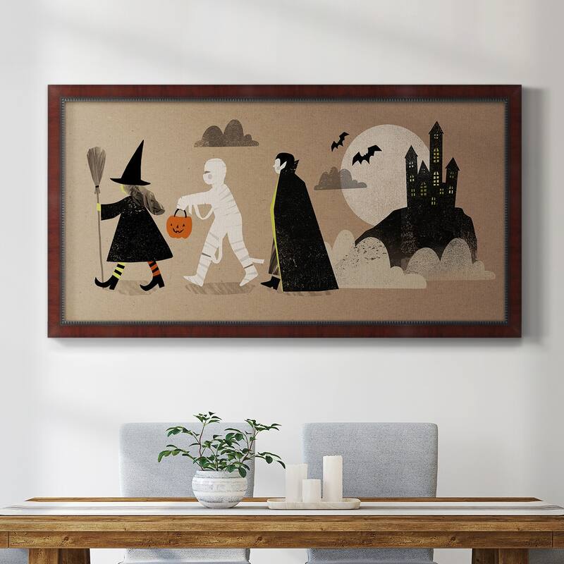 Graphic Halloween Collection D Premium Framed Canvas- Ready to Hang