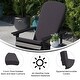 preview thumbnail 17 of 44, Indoor/Outdoor Folding Adirondack Chairs with Cushions - Set of 2 - 30.25"W x 34"D x 37"H